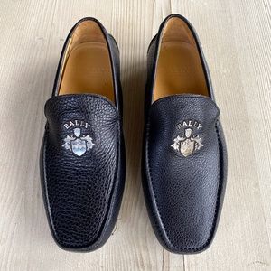 BALLY Wacres Driving Loafers with Crest, Made in Italy